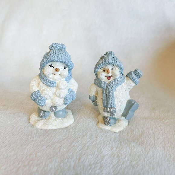 Snow Buddies 2000 Snowball and Uncle Flake Figurines - Picture 1 of 6